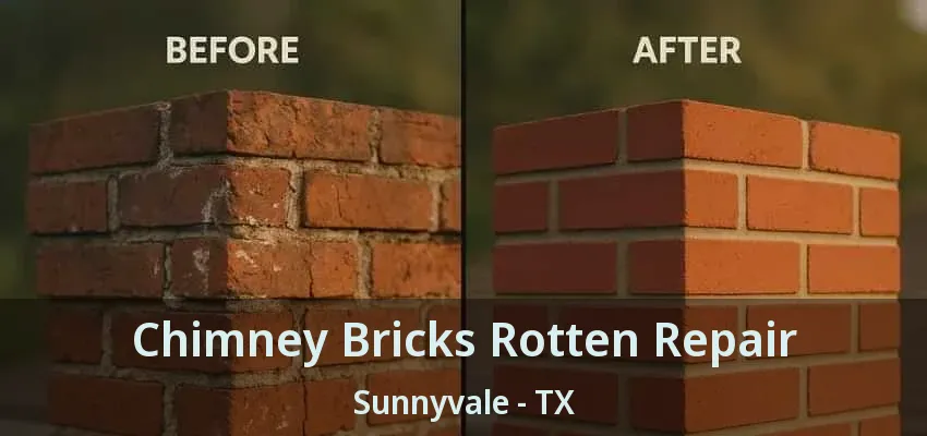 Chimney Bricks Rotten Repair Sunnyvale - TX