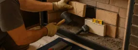 Cracked Fireplace Bricks Repair Glenwick, Sunnyvale